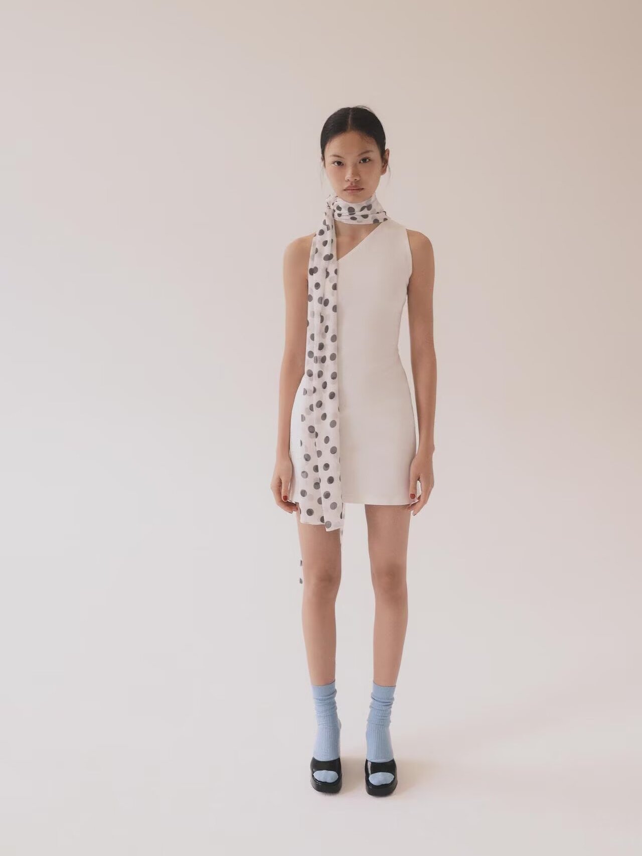 New Ethnic Fashion - 여름 신상품 폴카 도트 스카프 숄더