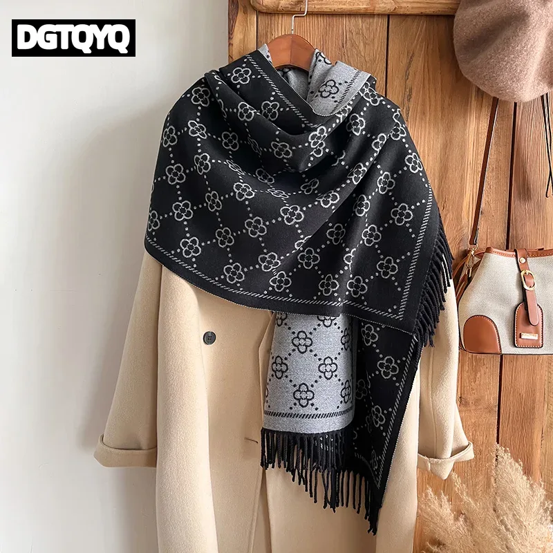 캐시미어 소재의 여성용 겨울 스카프, 따뜻하고 두꺼운  - Go Ethnic Fashion 리뷰 및 가격