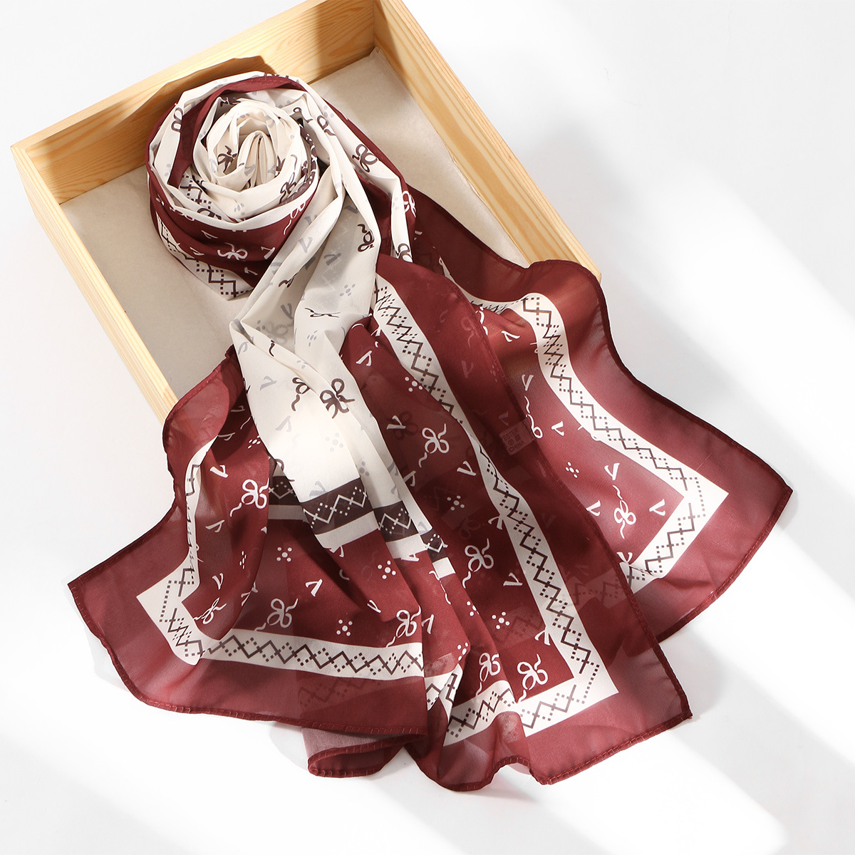 새로운 핫세일 디지털 프린트 시폰 롱 스카프, 에스닉  - New Ethnic Fashion 리뷰 및 가격